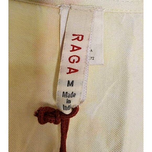 Raga Sunsets By The Beach Tie Dye Maxi Dress in Yellow Pink Size Medium New - Picture 3 of 7